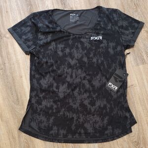 FXR Women's Black Patterned Top size Large